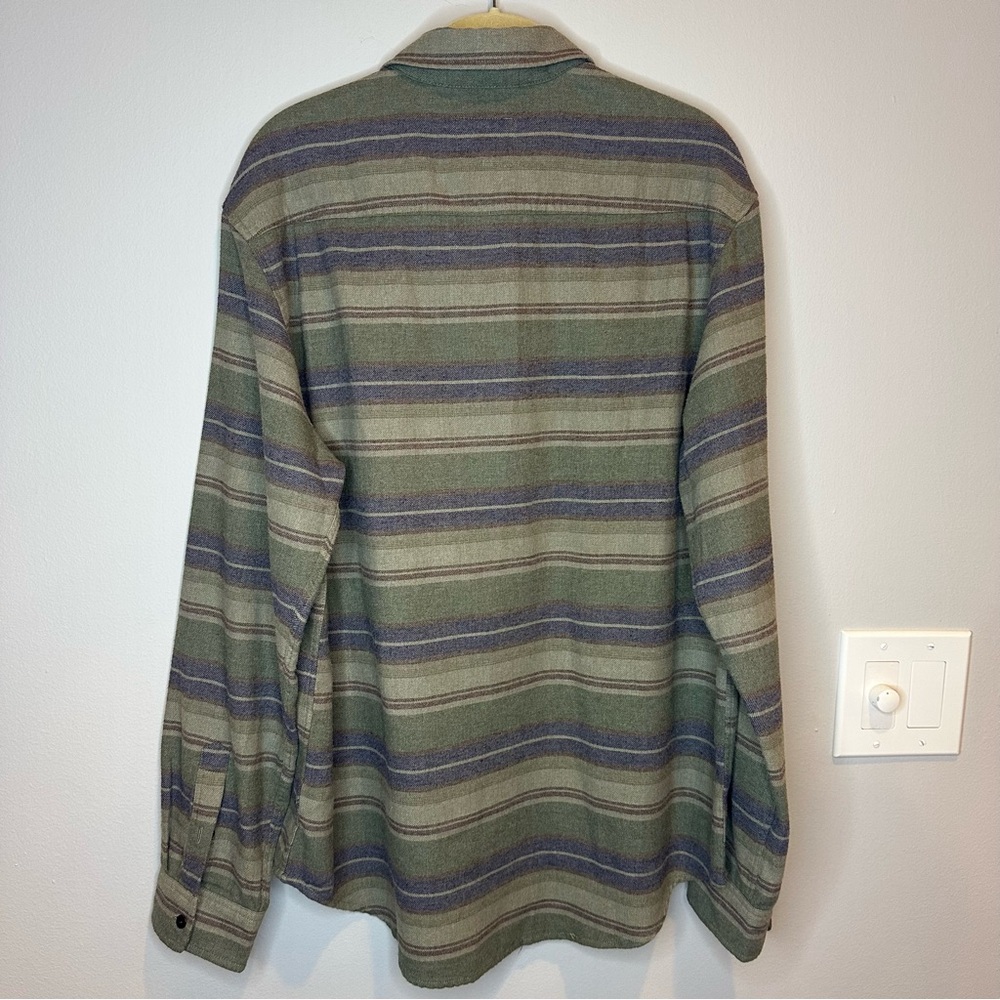 Men's Large Rails Runson Flannel Shirt‎ in Redwood Stripe - Picture 3 of 10